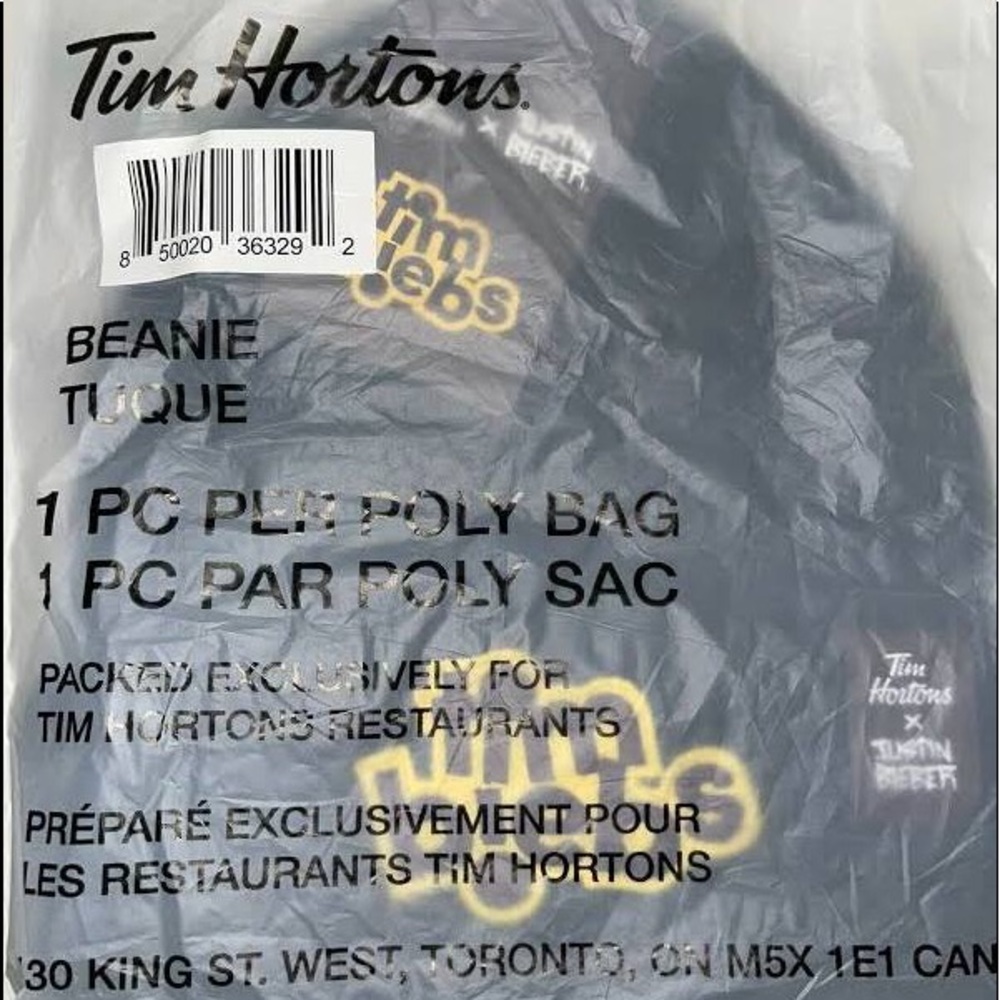 Tim Hortons x Justin Bieber Timbiebs Beanie/Hat